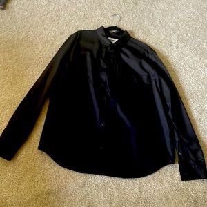 Black button down shirt